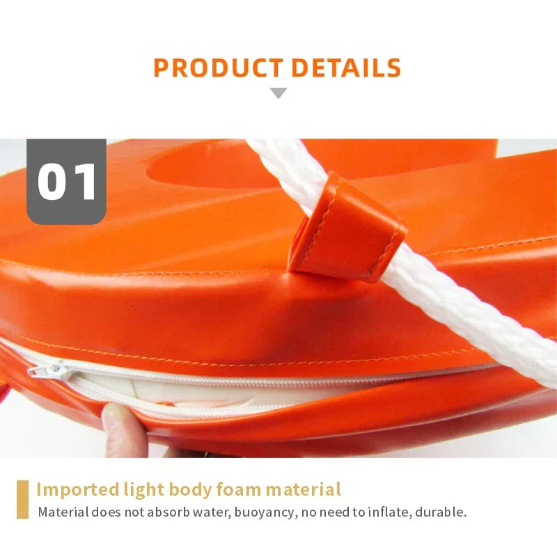 Universal Waterproof PU Leather Swimming Pool Safety Life Buoy